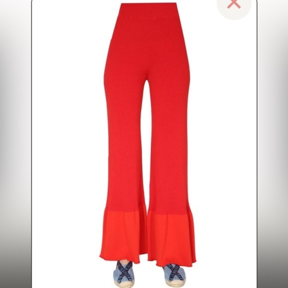 NWT Stella McCartney Ribbed Flared Knit pants 38 XS